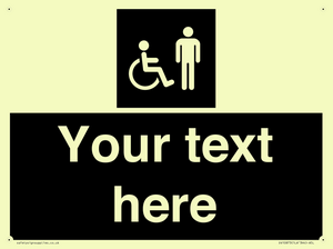 Custom information: black panel disabled and male